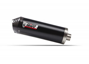 Výfuk kompletní 2x1 MIVV OVAL K.059.KZC Černý s uhlíkovou koncovkou pro KAWASAKI Versys 650 2024-2026