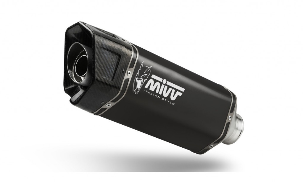 Výfuk kompletní 2x1 MIVV SR-1 S.067.KR1XB černá pro SUZUKI GSX-8S 2025-2026, SUZUKI GSX-8R 2025-2026