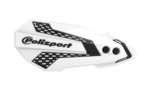 Chrániče páček POLISPORT MX FLOW 8308200039 s montážní sadou bílá/černá pro KAWASAKI KX 250 (F) 4T 2020-2024, KAWASAKI KX 450 (F) 2019-2024