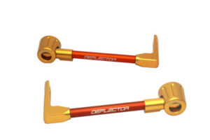 Chrániče páček ACCOSSATO DE003 s oranžovou hadicí a kloubem right + left , aluminium