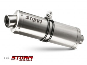Koncovka výfuku STORM OVAL H.084.LX1 Nerez pro HONDA CB 500 X / XA 2021-2024