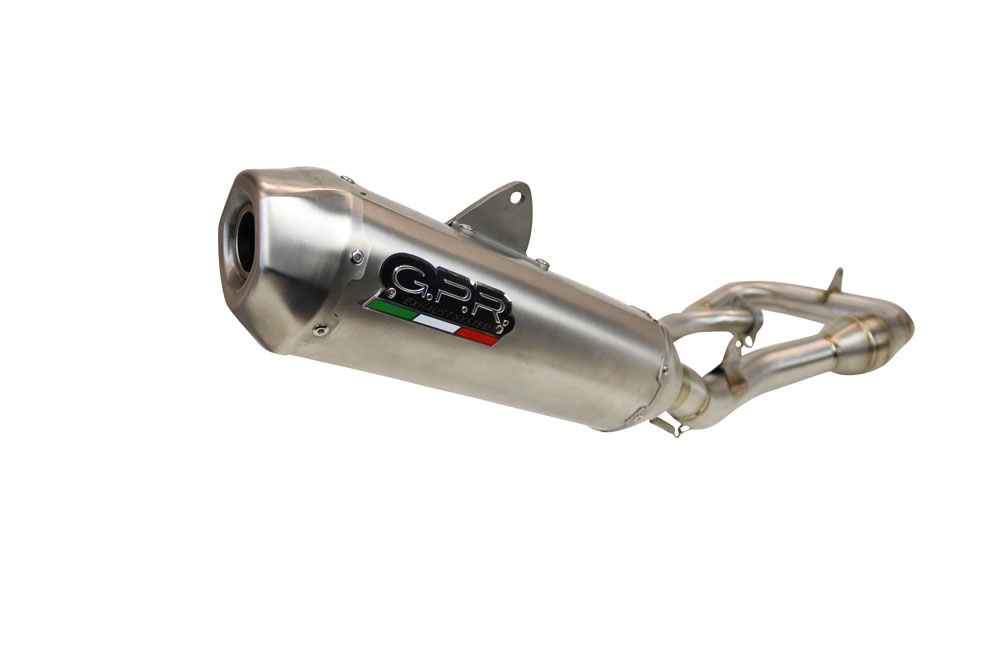Výfuk kompletní GPR PENTACROSS PNT.MX.9.FTT Broušený titan pro HONDA CRF 450 R 2021-2024, HONDA CRF 450 RX 2021-2024