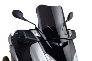 Plexi štít PUIG V-TECH LINE TOURING 5015F tmavá kouřová pro YAMAHA YP 125 X-MAX 2005-2009, YAMAHA YP 250 X-MAX 2005-2009