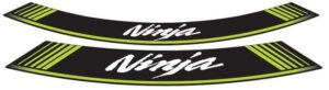 Linka na ráfek PUIG NINJA 5528V zelená linky na ráfek - sada 8ks