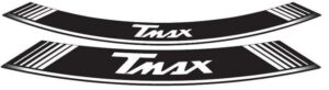 Linka na ráfek PUIG T-MAX 5532B bílá linky na ráfek - sada 8ks pro YAMAHA XP 560 T-MAX 2020-2021