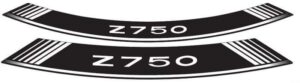 Linka na ráfek PUIG Z750 5545B bílá linky na ráfek - sada 8ks pro KAWASAKI Z 750 / S 2004-2014