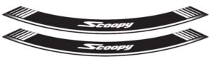 Linka na ráfek PUIG SCOOPY 5559P stříbrná linky na ráfek - sada 8ks
