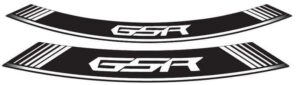 Linka na ráfek PUIG GSR 5989B bílá linky na ráfek - sada 8ks pro SUZUKI GSR 600 / A 2006-2011, SUZUKI GSR 750 2011-2017