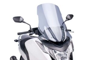 Plexi štít PUIG V-TECH LINE TOURING 6035H kouřová pro HONDA NC 700 D Integra 2012-2013, HONDA NC 750 D Integra 2014-2019
