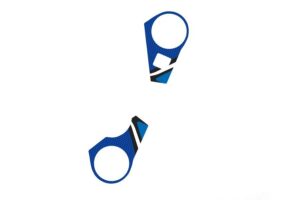Ochranné nálepky na "brýle" PUIG RADIKAL 6915A modrá pro SUZUKI GSX-R 1000 2009-2016