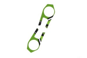 Ochranné nálepky na "brýle" PUIG RADIKAL 6948V zelená pro KAWASAKI ZX-6R 600 Ninja (>2007) 2009-2016