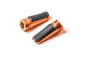 Stupačky bez adaptérů PUIG SPORT 7318T oranžová s gumou