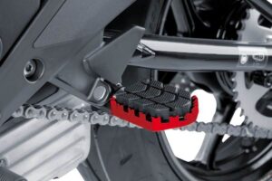 Stupačky bez adaptérů PUIG ENDURO 7587R červená s gumou