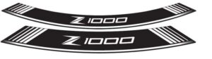 Linka na ráfek PUIG Z1000 7590B bílá linky na ráfek - sada 8ks pro KAWASAKI Z 1000 2003-2018, KAWASAKI Z 1000 SX 2011-2019