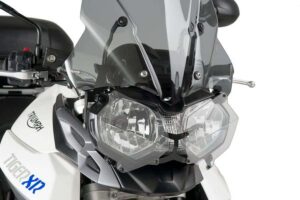 Ochranný kryt světlometu PUIG 8124W průhledný pro TRIUMPH Tiger 800 / Sport 2011-2017, TRIUMPH Tiger 1200 Explorer / GT Explorer 2012-2017
