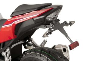 Nastavitelný držák SPZ PUIG 8722N černý pro HONDA CBR 500 R 2016-2026, HONDA CB 500 F 2016-2024