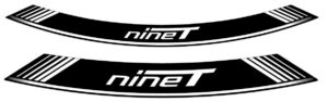 Linka na ráfek PUIG R NINE T 9133B bílá linky na ráfek - sada 8ks