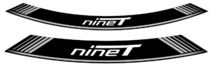 Linka na ráfek PUIG R NINE T 9133P stříbrná linky na ráfek - sada 8ks pro BMW R 1200 Nine T 2013-2019