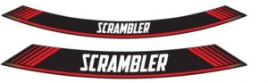 Linka na ráfek PUIG SCRAMBLER 9134R červená linky na ráfek - sada 8ks