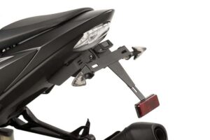 Nastavitelný držák SPZ PUIG 9422N černý pro SUZUKI GSX-S 1000 2015-2026, SUZUKI GSX-S 950 2022-2023