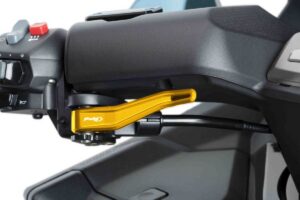 Páka parkovací brzdy PUIG 9544O zlatá pro KYMCO AK 550 2017-2022