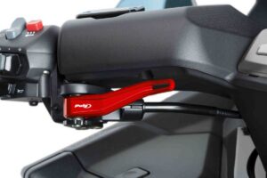 Páka parkovací brzdy PUIG 9544R červená pro KYMCO AK 550 2017-2022