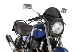 UNI plexi PUIG SEMI-FAIRING 9553F matná černá tmavá kouřová