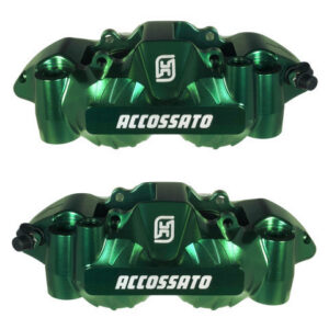 Radiální brzdové třmeny ACCOSSATO PZ004 Kovaný monoblok, rozteč 108 mm S hliníkovými pístky