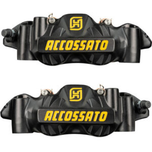 Radiální brzdové třmeny ACCOSSATO PZ004 Kovaný monoblok, rozteč 108 mm S hliníkovými pístky