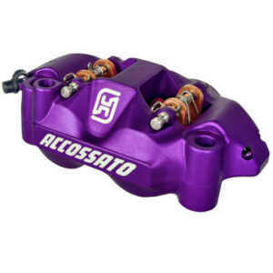 Radiální brzdové třmeny ACCOSSATO PZ004 kovaný monoblok s roztečí 108 mm s hliníkovými pístky