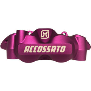 Radiální brzdové třmeny ACCOSSATO PZ004 kovaný monoblok s roztečí 108 mm s hliníkovými pístky