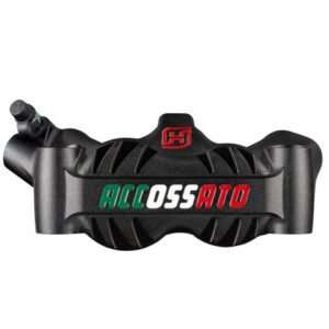 Radiální brzdové třmeny ACCOSSATO PZ007 Kovaný monoblok, rozteč 100 mm S hliníkovými pístky