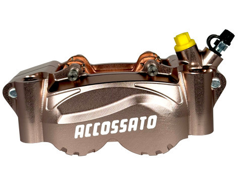 Radiální dvoudílný frézovaný třmen ACCOSSATO PZ012 rozteč 108 mm