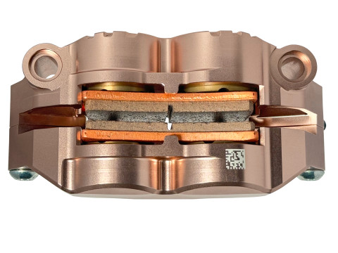 Radiální dvoudílný frézovaný třmen ACCOSSATO PZ012 rozteč 108 mm - Obrázek 2