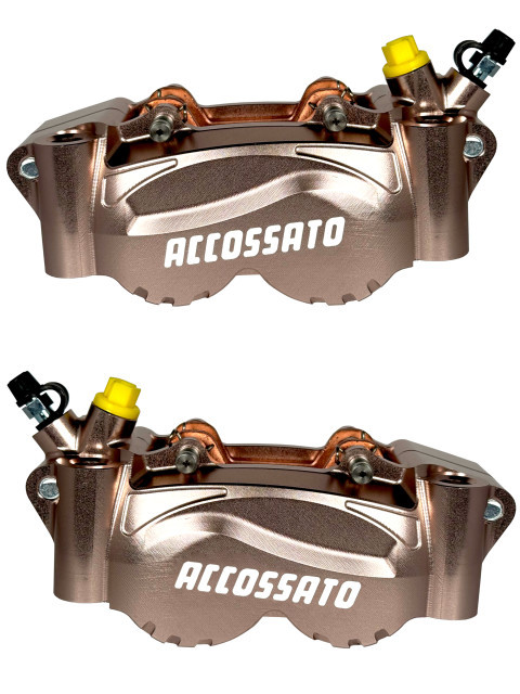Radiální dvoudílný frézovaný třmen ACCOSSATO PZ012 rozteč 108 mm