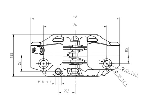 Radiální brzdové třmeny ACCOSSATO PZ014 pro MiniGp, Pitbike a Skútry - Obrázek 6