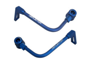 Chrániče páček ACCOSSATO DE003 s modrou hadicí a kloubem right + left , aluminium