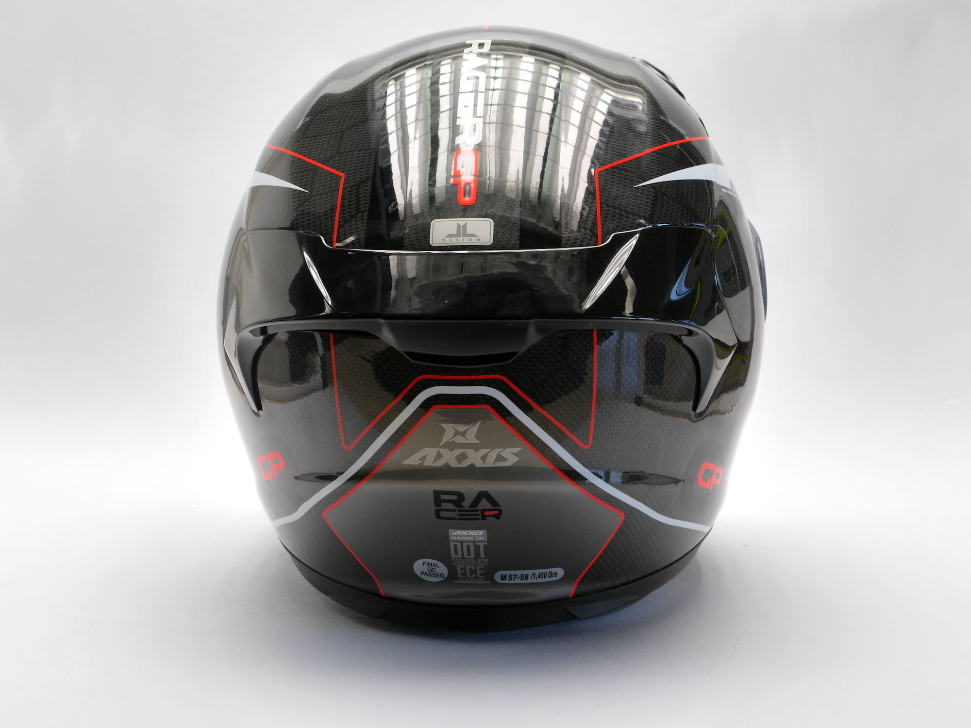Integrální helma AXXIS RACER GP CARBON SV spike a0 lesklá perleťová bílá XXL - Obrázek 10