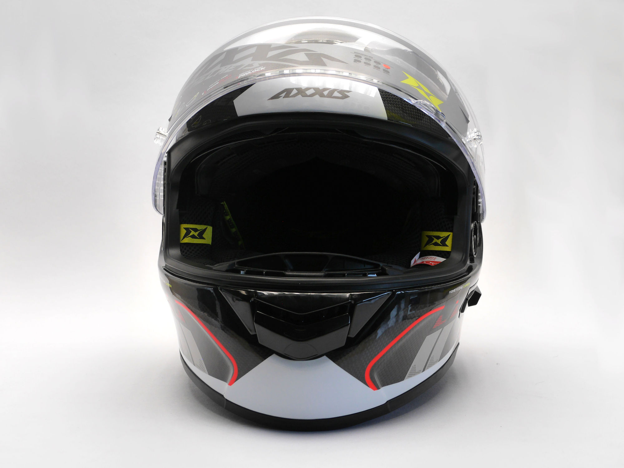 Integrální helma AXXIS RACER GP CARBON SV spike a0 lesklá perleťová bílá XXL - Obrázek 9