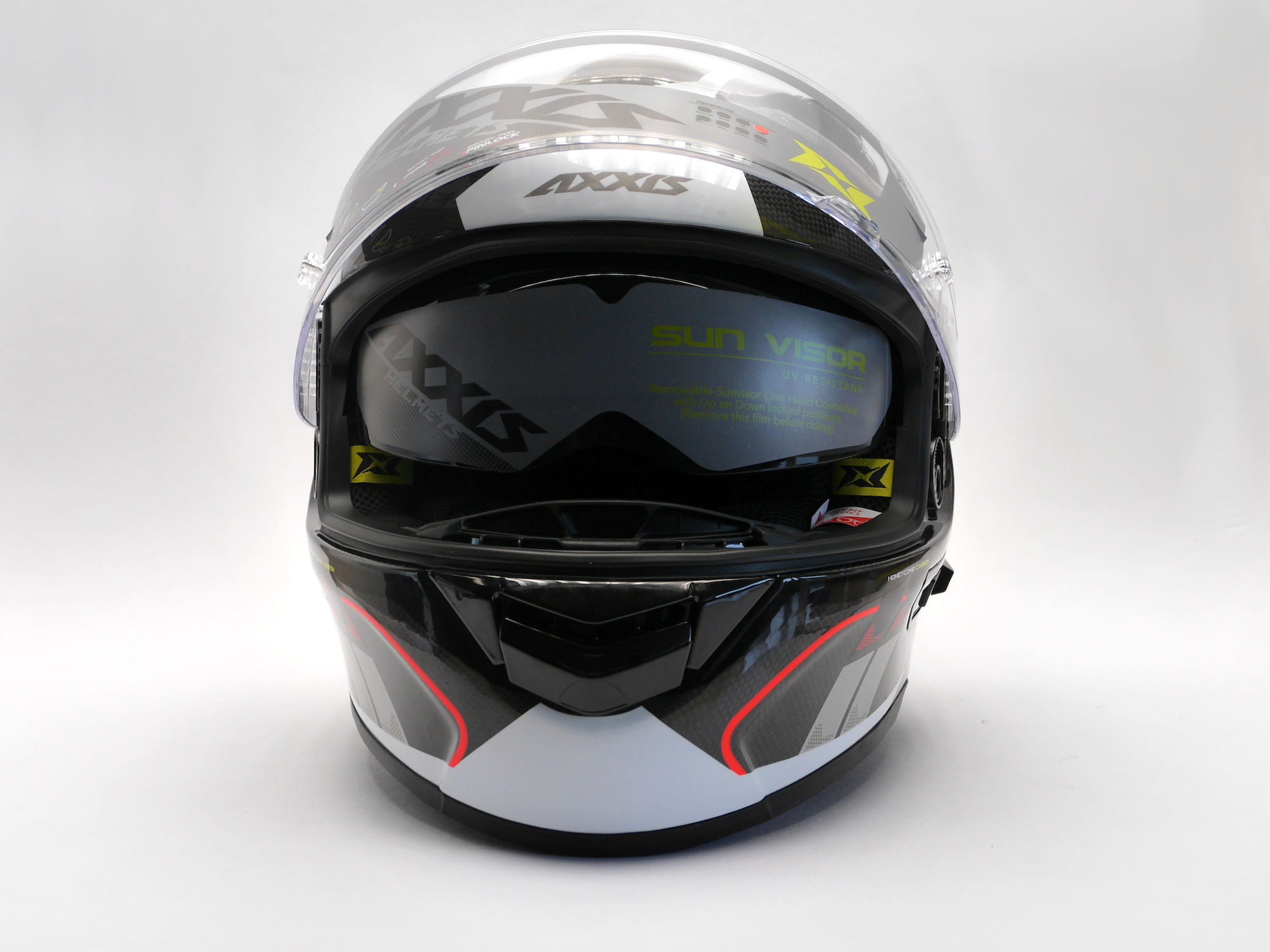 Integrální helma AXXIS RACER GP CARBON SV spike a0 lesklá perleťová bílá XXL - Obrázek 8