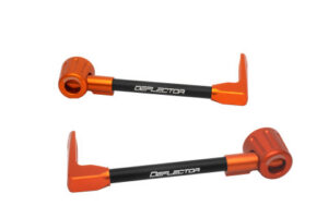 Chrániče páček ACCOSSATO DE003 s černou hadicí a kloubem right + left , aluminium