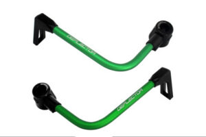 Chrániče páček ACCOSSATO DE003 se zelenou hadicí a kloubem right + left , aluminium
