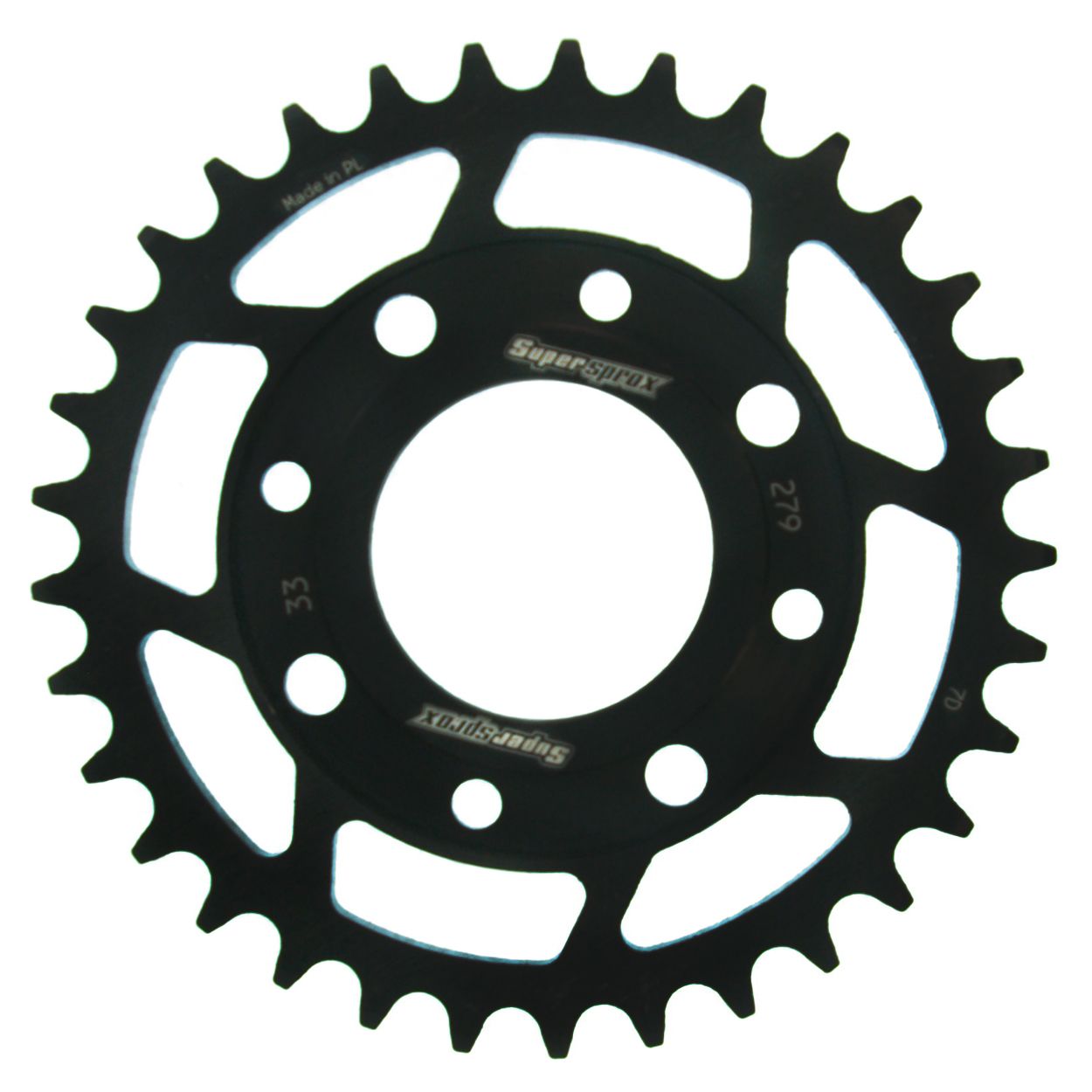 Řetězová sada EK - černý řetěz 520 SRX, X-kroužek, kolečko SUPERSPROX, rozeta SUPERSPROX pro HONDA CMX 250 Rebel 1997-1999 - Obrázek 3