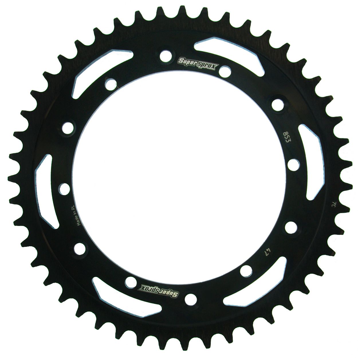 Řetězová sada EK - černý řetěz 520 SRX, X-kroužek, kolečko SUPERSPROX, rozeta SUPERSPROX pro YAMAHA TT 600 E 1993-1998 - Obrázek 4