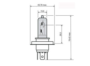 Přední světlo RMS 246510185 HS1 12V 35/35W