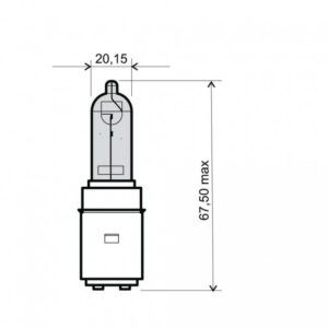 Přední světlo RMS 246510350 BA20D 12V 35/35W