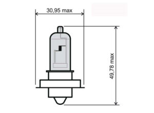 Přední světlo RMS 246510430 P26S 12V 20W