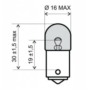 Přední světlo RMS 246510455 T16 12V 10W