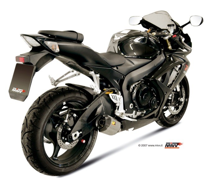 Koncovka výfuku MIVV SUONO S.021.L7 Nerez / Karbonové víčko pro SUZUKI GSX-R 600 2006-2007, SUZUKI GSX-R 750 2006-2007 - Obrázek 3