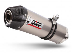 Koncovka výfuku MIVV OVAL S.049.LNC Titanium / Carbon cap pro SUZUKI DL 650 V-STROM 2017-2024